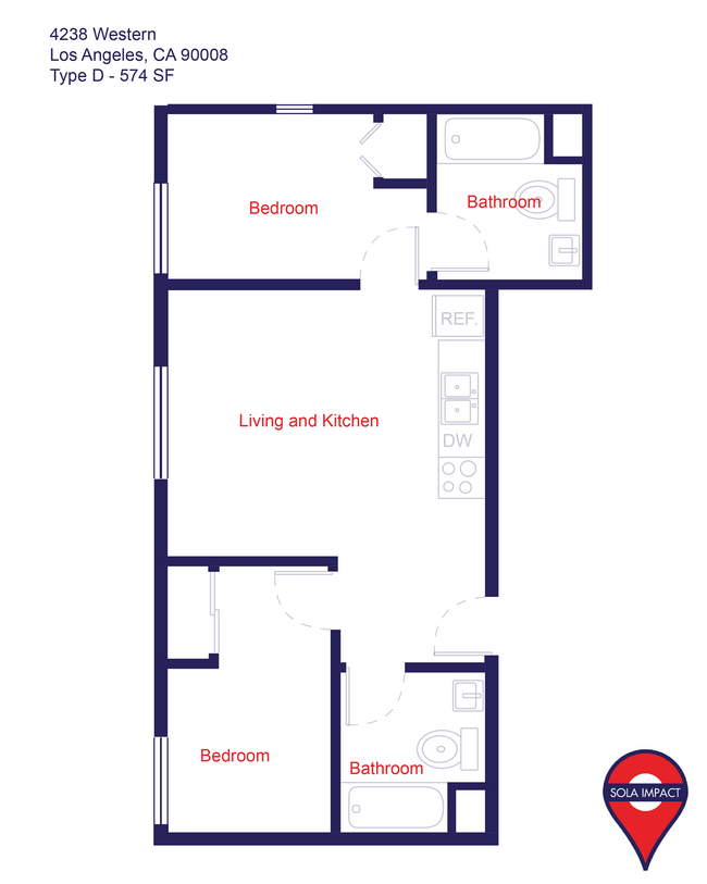 Floorplan - 4238 S. Western Ave