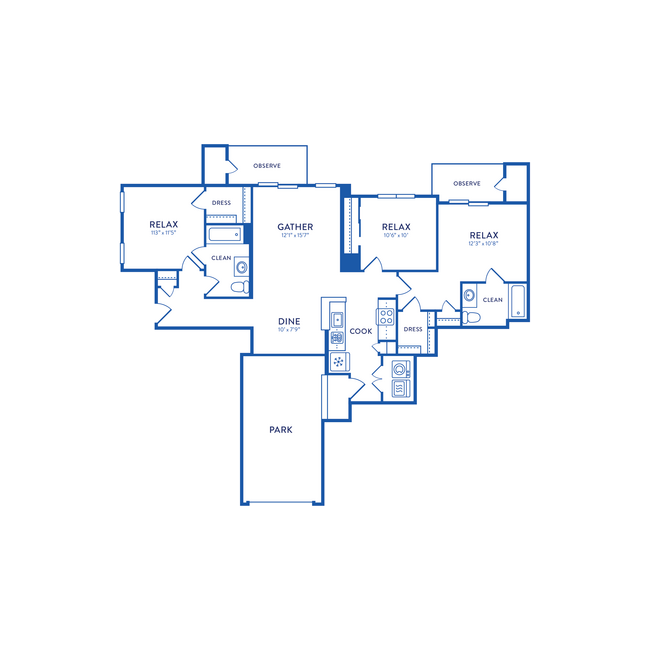 Floorplan - Huntington Townhomes