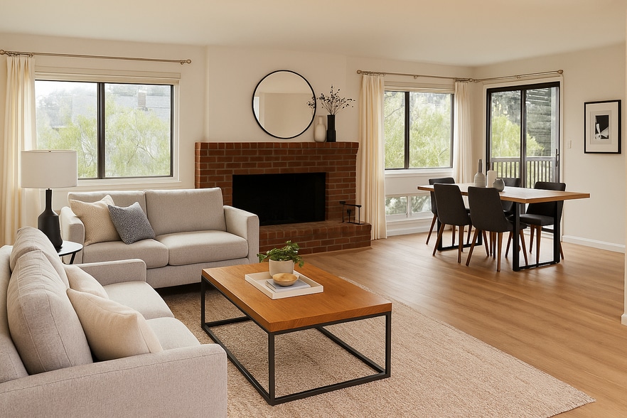 Living & Dining Area - 977 El Camino Real