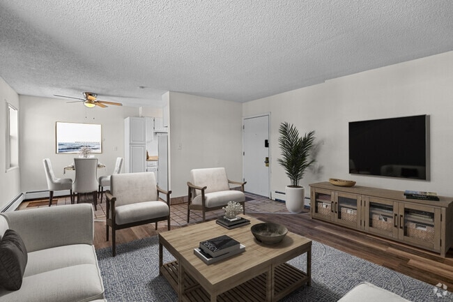 2 BR, 1 BA - Living Room - Flats at Fitz