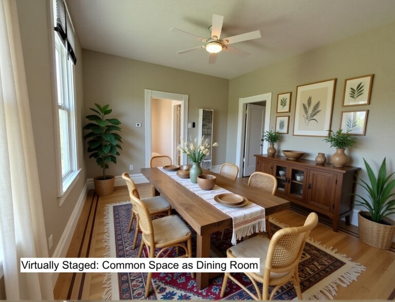 Living Room option or Dining Room - Virtually Staged - 412 Kentucky St