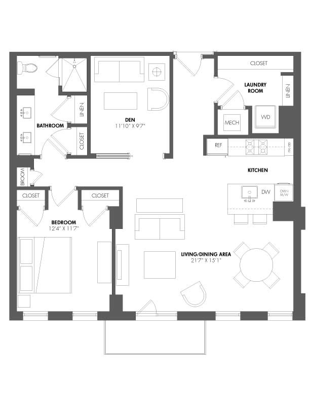 Floorplan - The Residences at Eastern Market