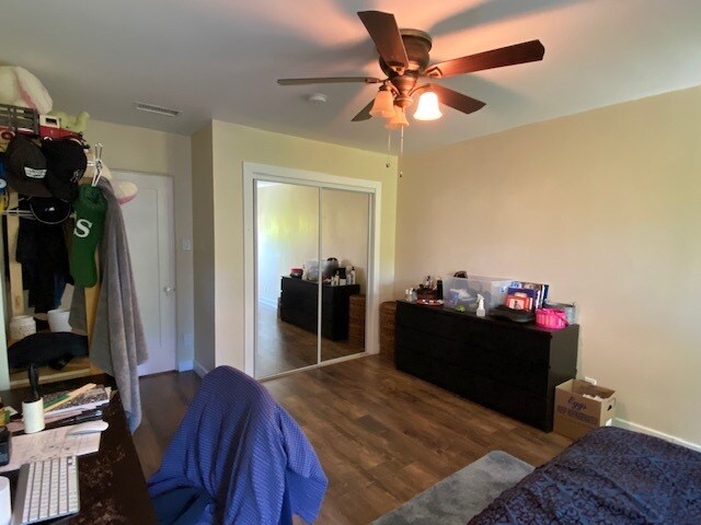 Bedroom with large closet - 1344 S Curson Ave