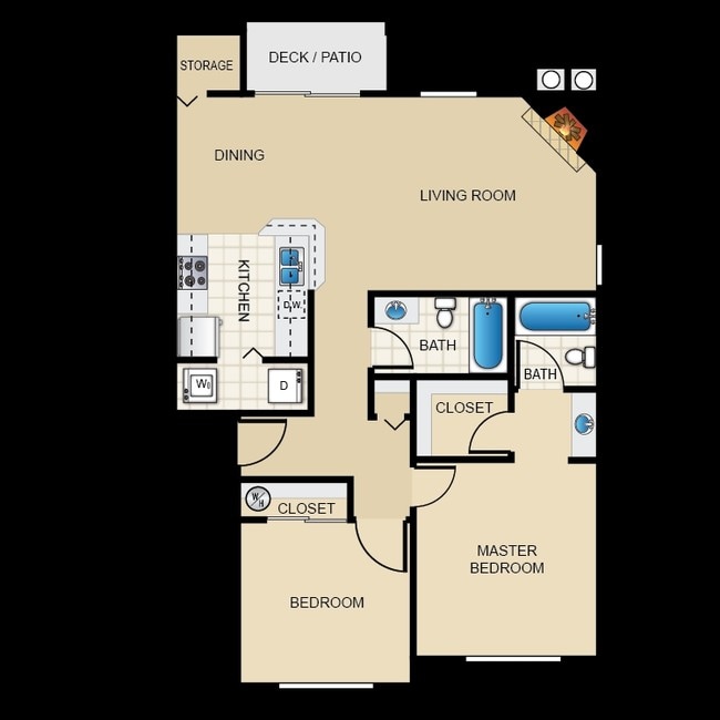 2BR/2BA - Sunnydale