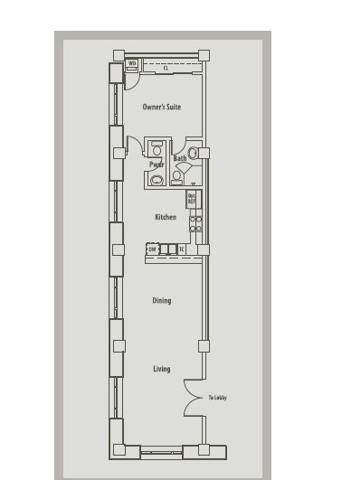 1BR/1BA - The Calhoun Lofts