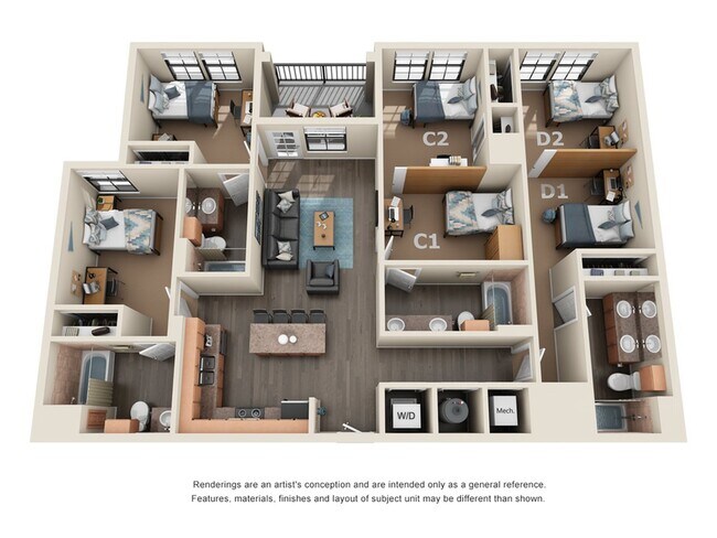 Fifty25_4BR_4BA - Semi Private - Elite - Fifty Twenty-Five