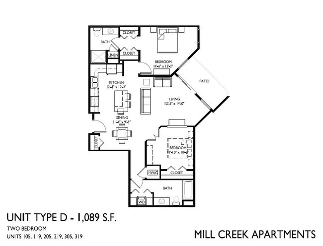 Floorplan - Mill Creek Apartments