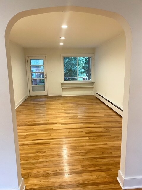 Bonus room looking out to large deck, backyard - 3 Alton Rd