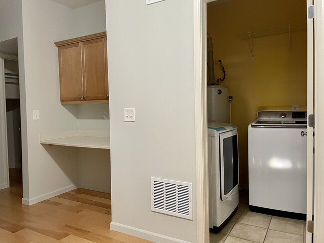 Office desk in hallway, Laundry room - 15900 Granada St