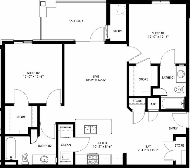 Cypress - 2 bdrm.gif - Woodcreek