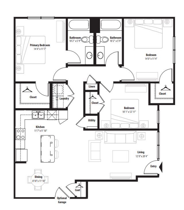 Floorplan - Ridge at Castle Rock Apartments