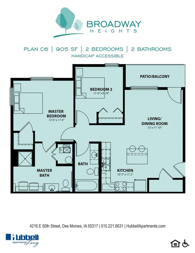 Plan C6 - Broadway Apartments at Capitol Heights