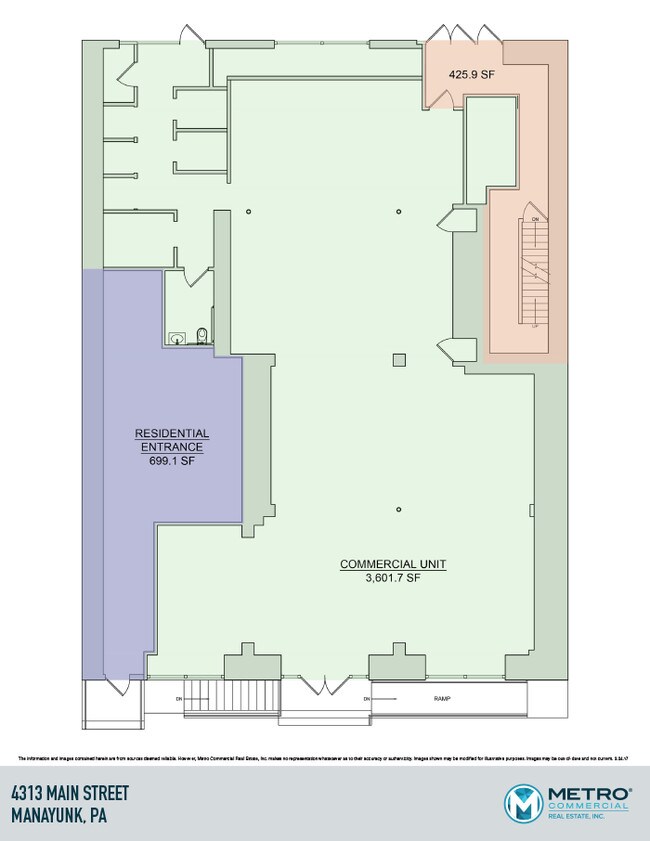 Commercial Unit Floor Plan - 4313-4317 Main St