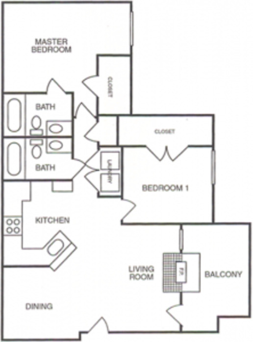 Floorplan - Cypress View Villas Apartments