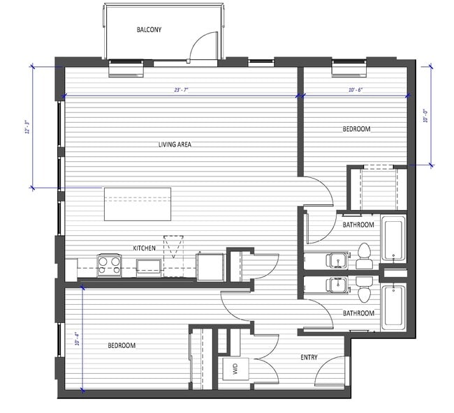 Floorplan - Hyas Point Apartments