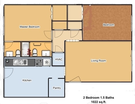 2BR/1.5BA - Stonleigh Court Apartment Homes