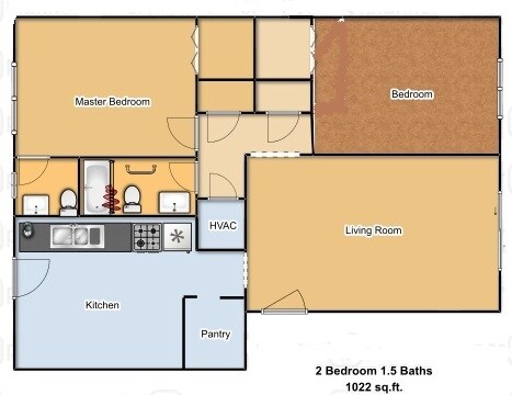 2BR/1.5BA - Stonleigh