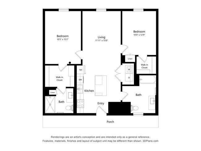Floorplan - Upper Post Flats