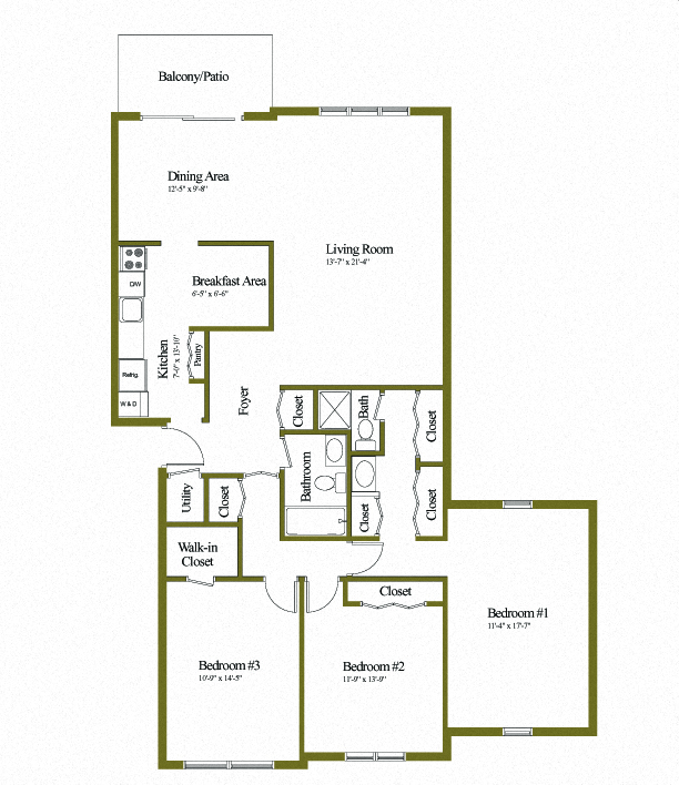 Floorplan - Charlesgate Apartments