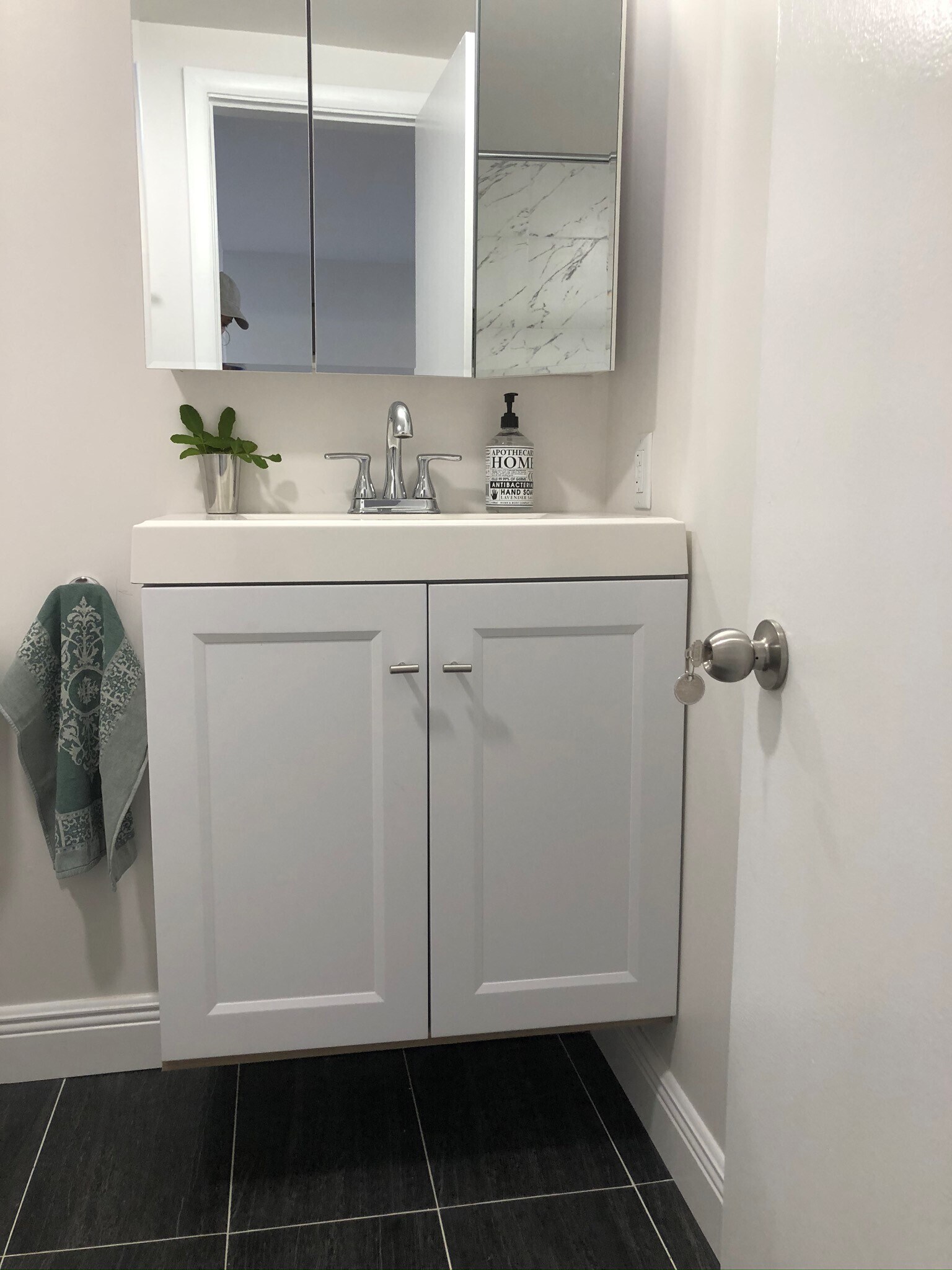 Tall bath cabinet storage - 1810 E Oakland Park Blvd