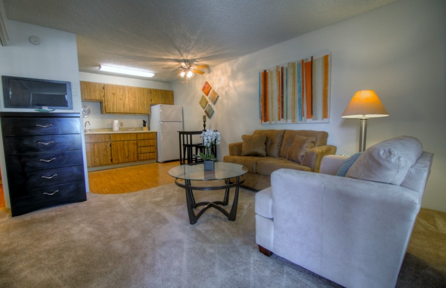 Studio Living Room - Pine View Village Apartments