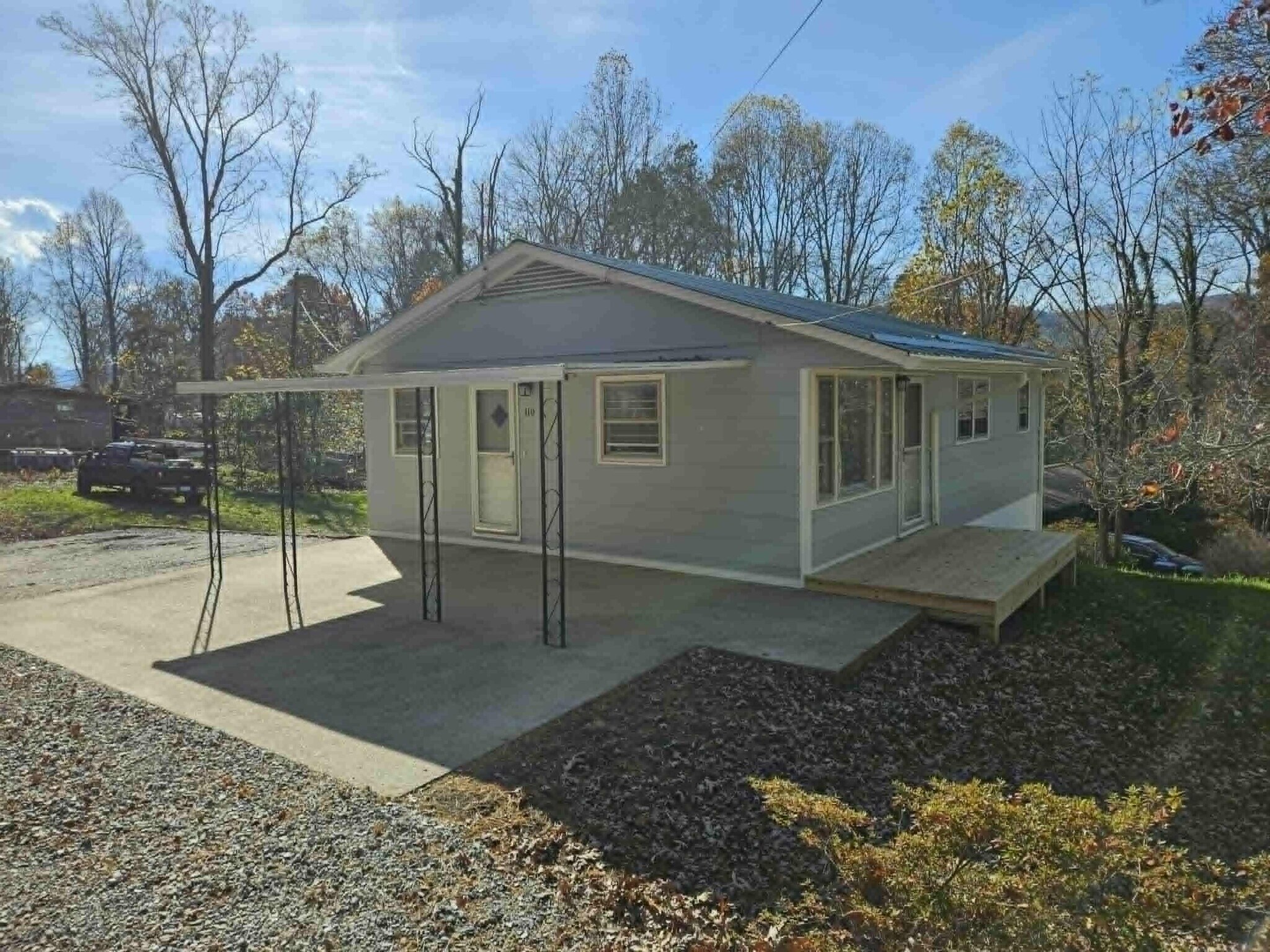 Front Door / Covered Patio - 110 McKinney Rd