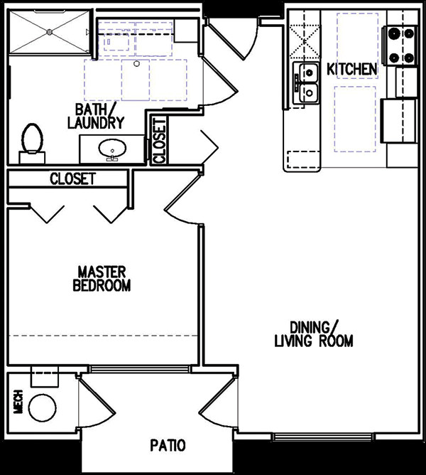 Floorplan - Williston Senior Apartment Homes