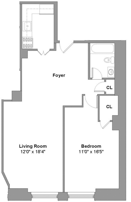1BR/1BA - 88 Lexington Avenue