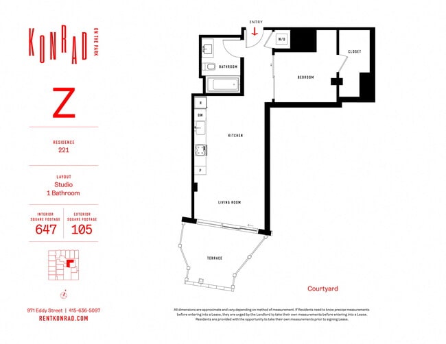 Floorplan - Konrad on the Park