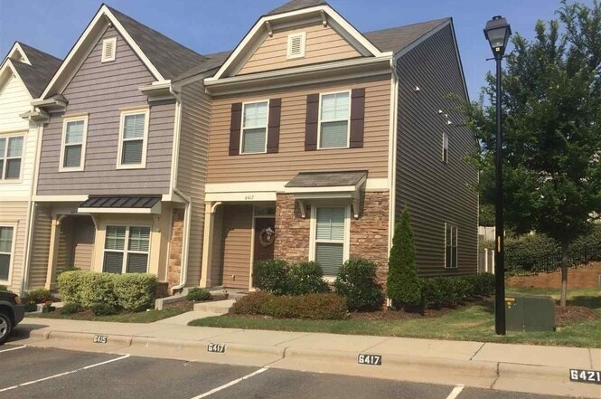 Front view, two assigned parking spaces at front of house - 6417 Swatner Drive