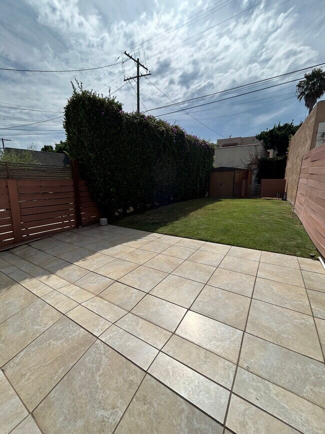 Private/gated backyard (not shared), includes large tool shed/storage unit - 1139 S Highland Ave