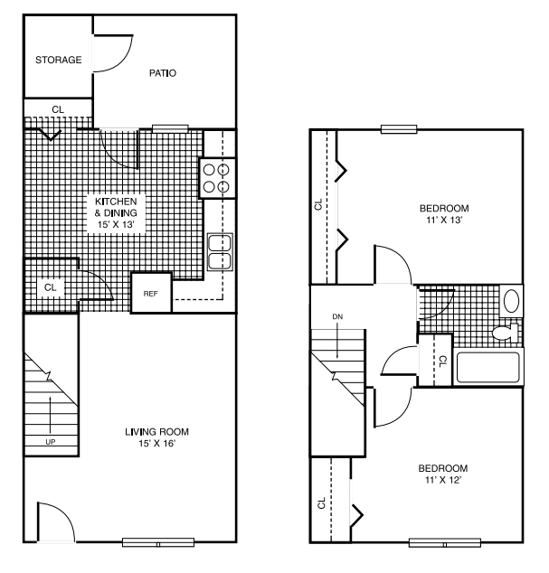 2BR/1BA - Timberhaven Apartments