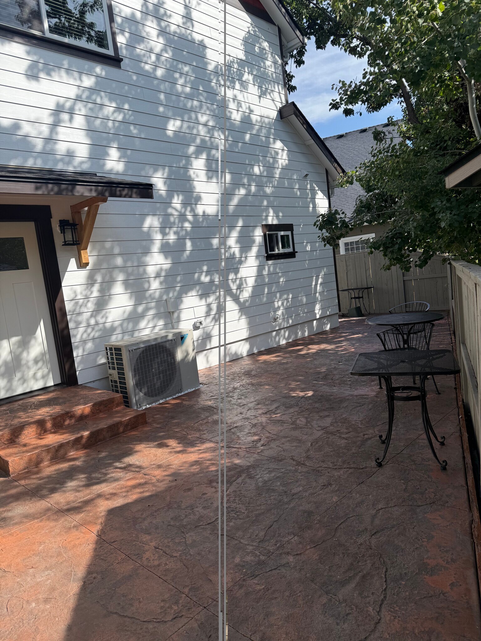 Downstairs patio and back door - 1184 Rutherford Dr