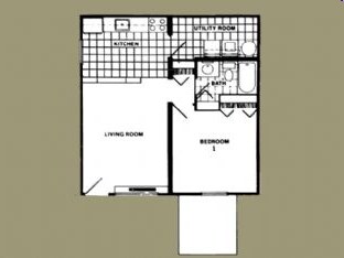 1BR/1BA - Ridgewood Apartments