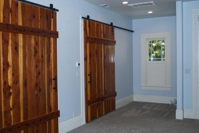 8 ft redwood door to bedrooms - 2730 F St