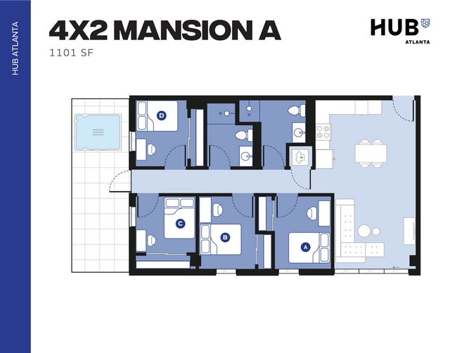 4x2 Mansion A - Hub Atlanta