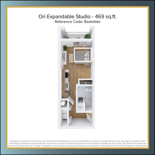 Floorplan - The Residences at East 801 Whiting Street