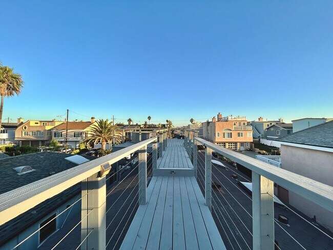 Walking to the deck on the roof - 121 Hollywood Ave