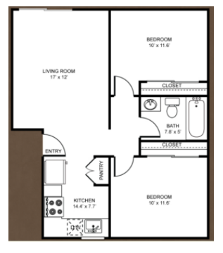 Floorplan - Straight Creek Apartments