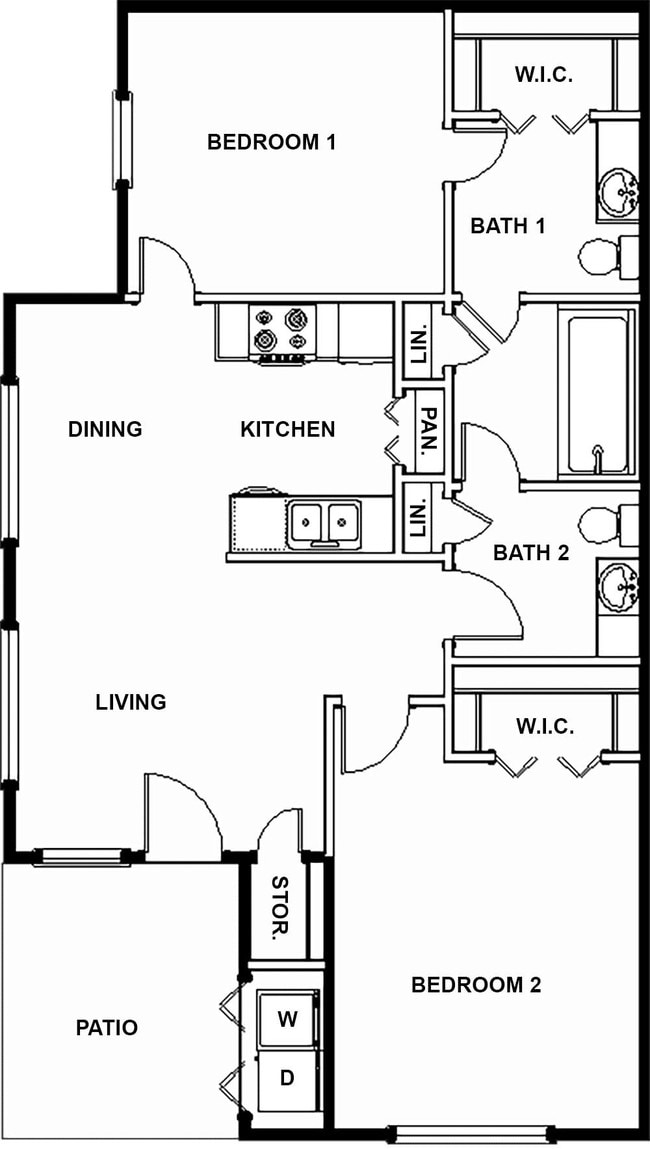 Floorplan - Bluffview Villas