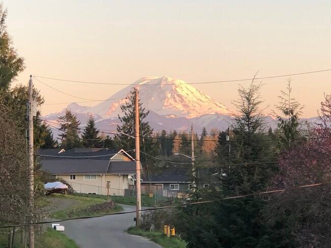 View of Mount Rainier from apartment private entrance - 25609 Lawson St