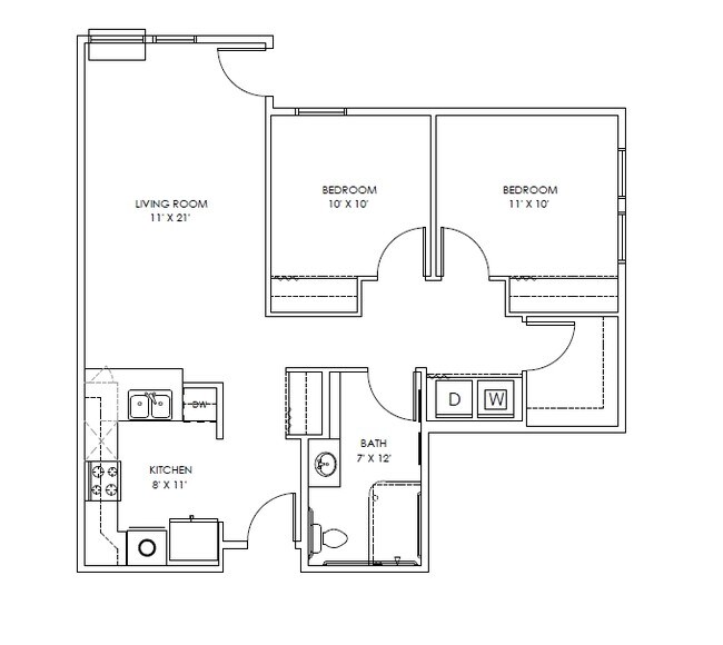 2BR/1BA - Eastgate Station
