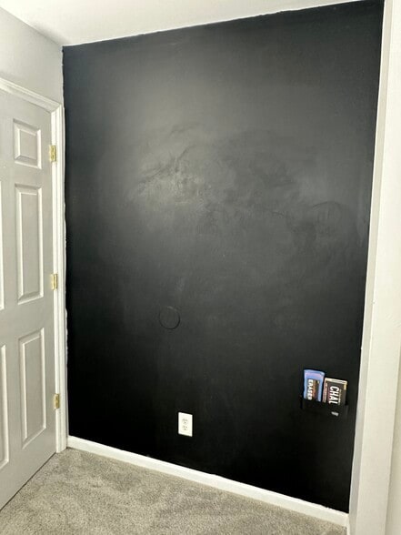 Chalkboard wall - bedroom 1 - 221 Cornett St