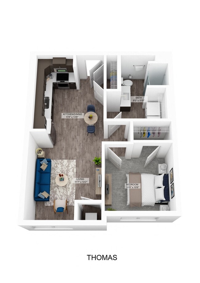 Floorplan - Lofts on Rose - 55+
