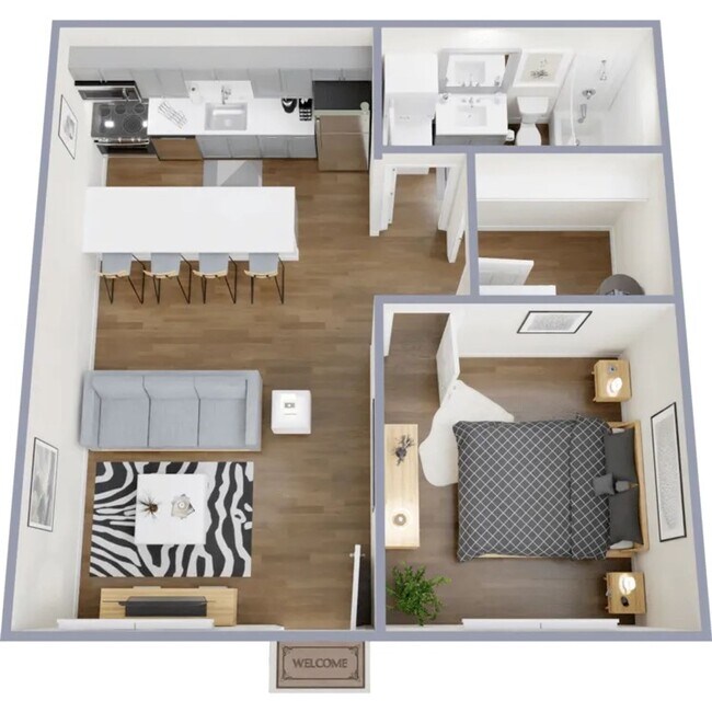 Floorplan - Aqua Apartments