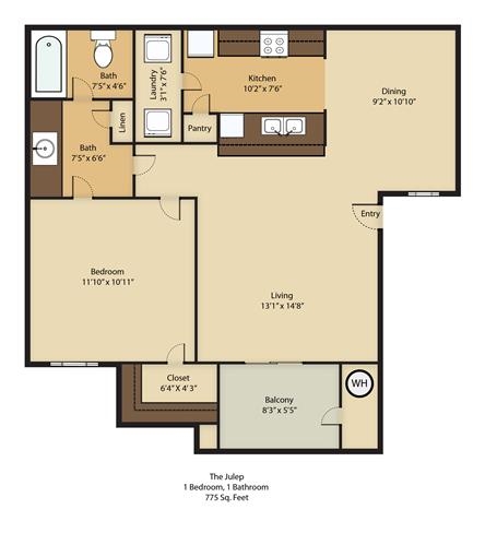 1BR/1BA - Ascent at Silverado Apartment Homes