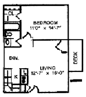 1BR/1BA - Brookshire Apartments