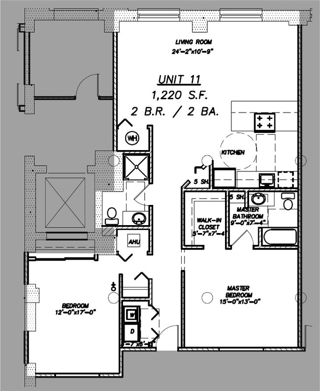 Floor Plan - Condo 511 - Lofts at Kalamazoo City Centre