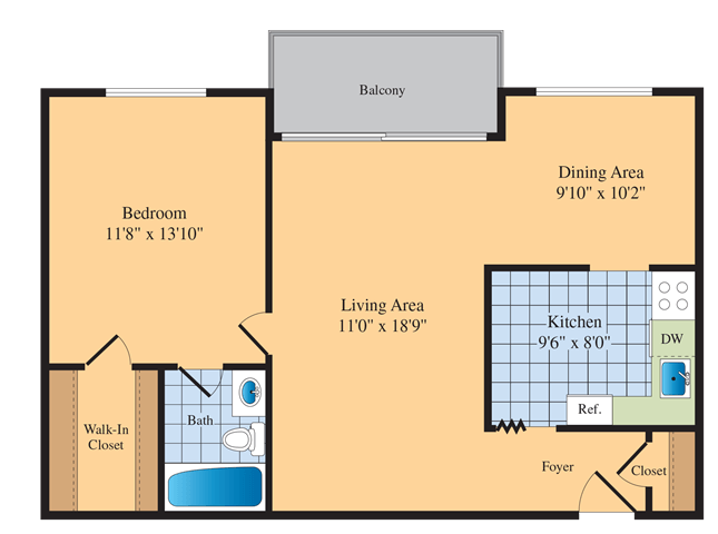 Floorplan - Roosevelt Towers