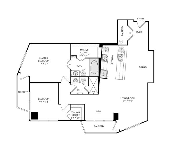 Floorplan - The Heights at Park Lane